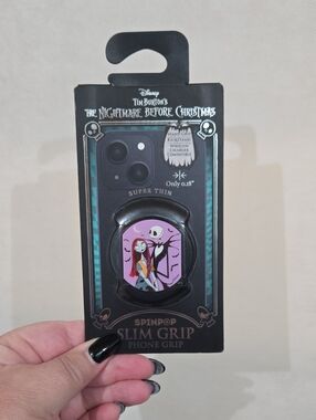 Disney The Nightmare Before Christmas Slim Grip Phone Grip - Purple & Pink